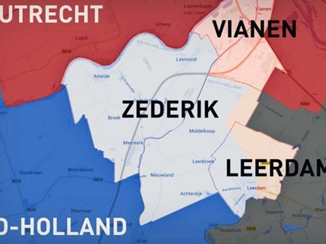 Het gaat om de gemeenten Leerdam, Vianen en Zederik.