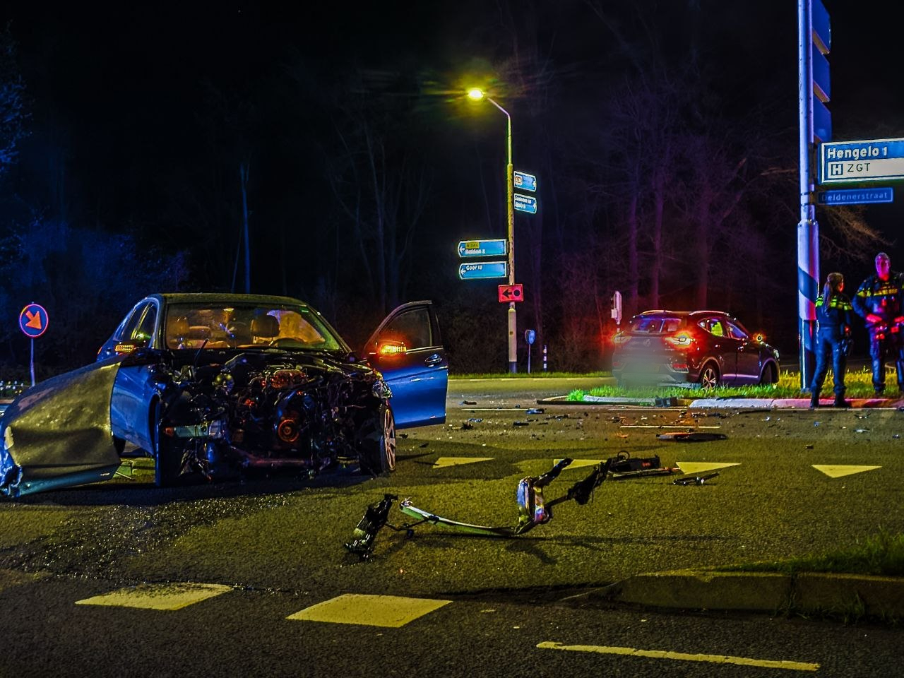 Zwaar ongeval op kruising in Hengelo.