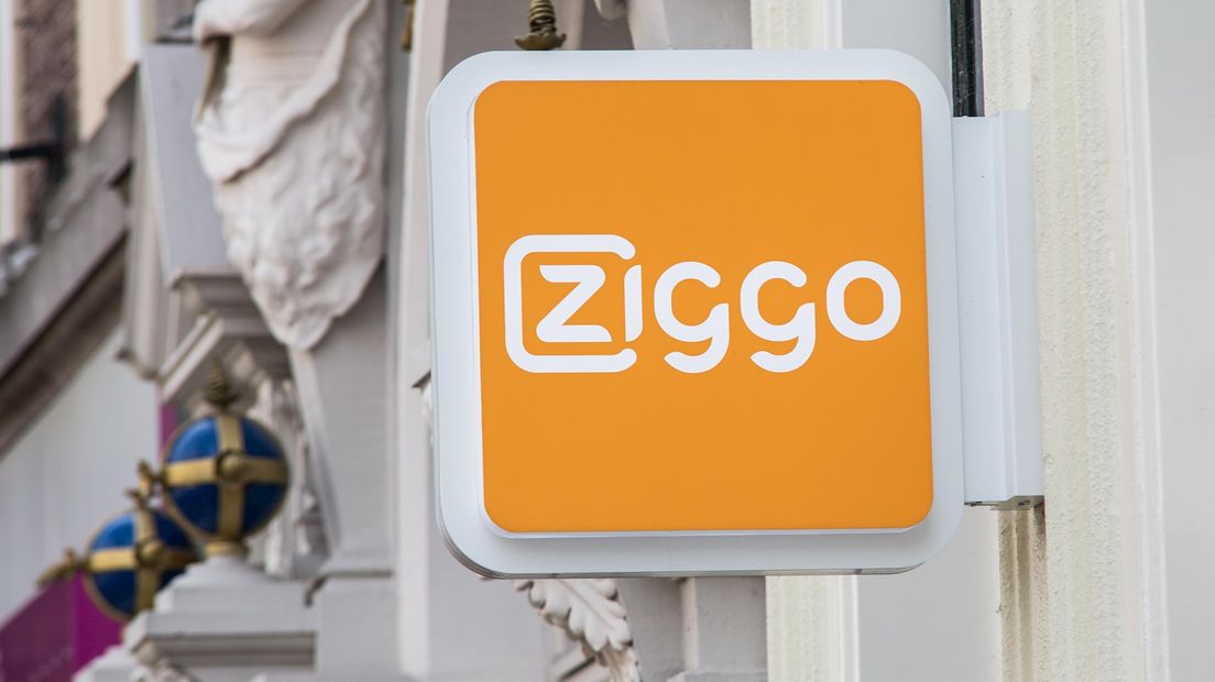 Telefoonwinkel van Ziggo (logo op muur)