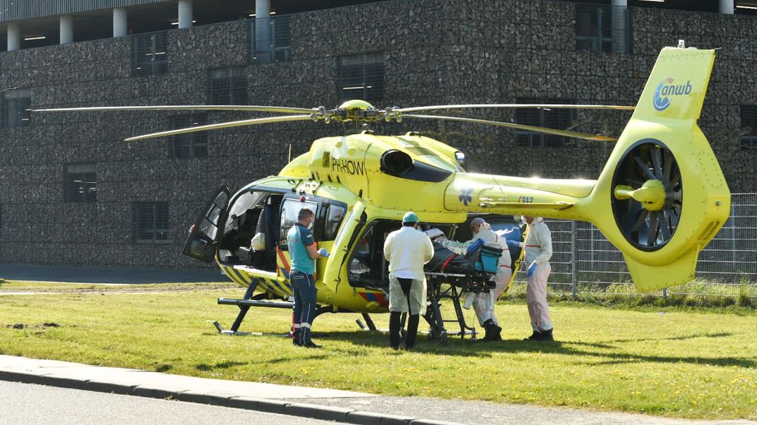 Heli bij het St. Antonius.