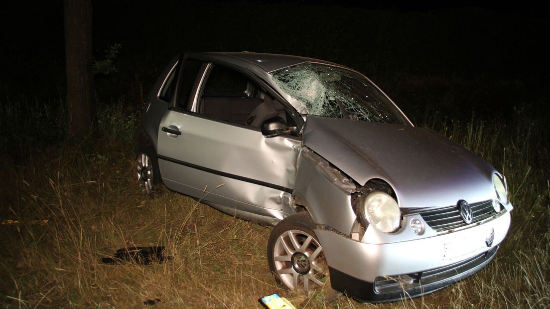 Beschonken bestuurder botst met auto tegen boom op N380