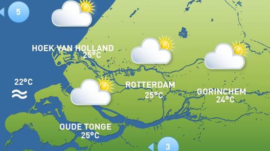 Het weer van vandaag: veel zon en warm Home