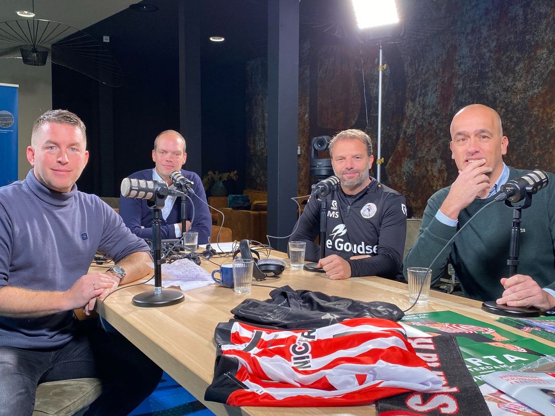Anton Slotboom, Frank Stout, Maurice Steijn en Ruud van Os in Sparta naar Voren!