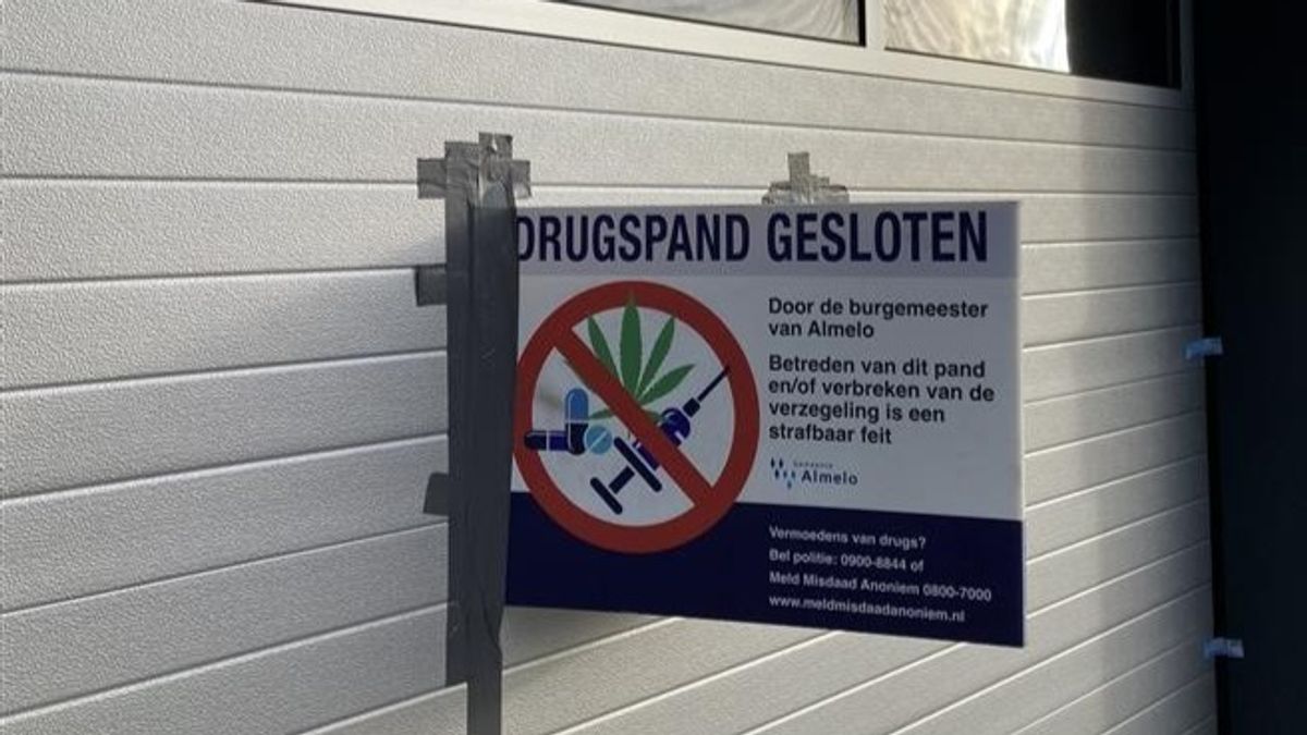 Opnieuw drugs op bedrijventerrein in Almelo: pand zes maanden gesloten