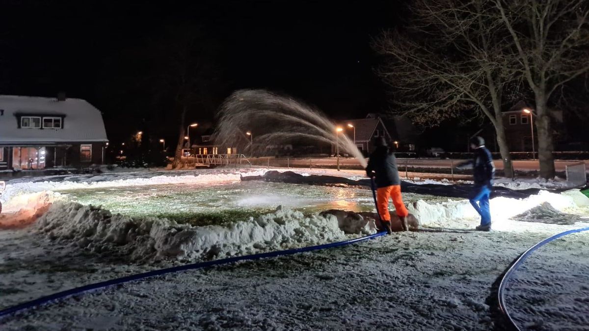 Een privé-ijsbaan: in Noordscheschut kan het
