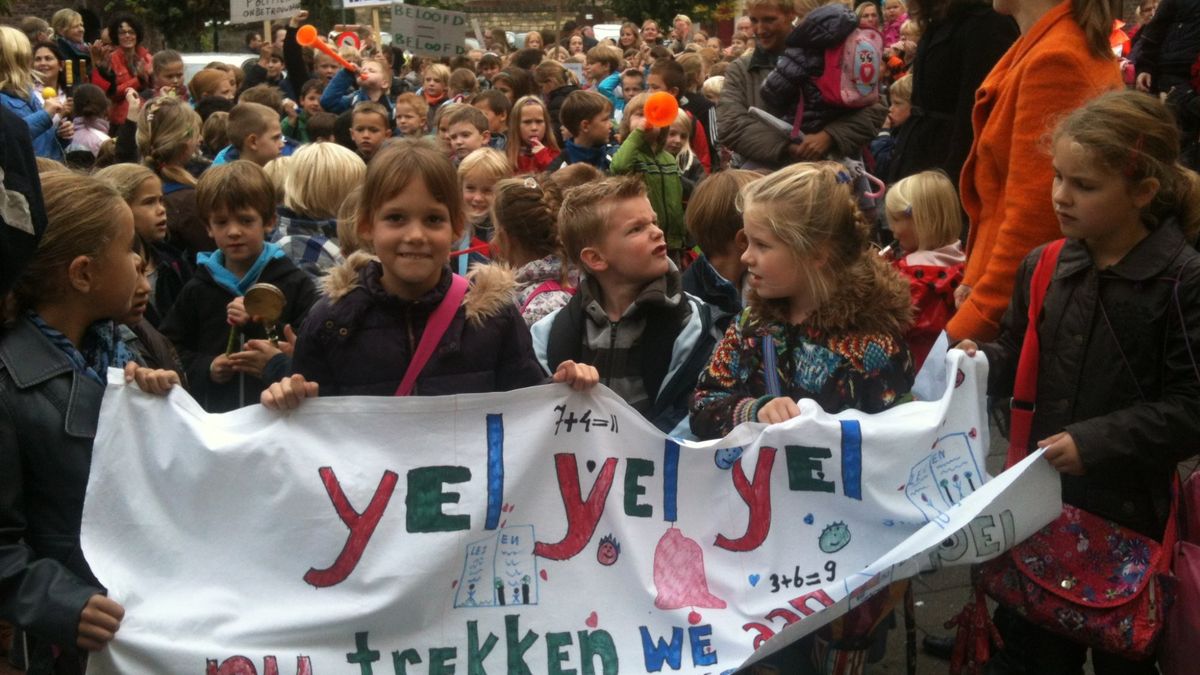 Actie voor nieuwe school Gronsveld