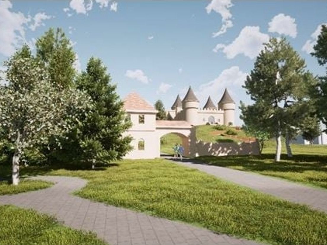Artist impression van het Bommelpark in Groenlo