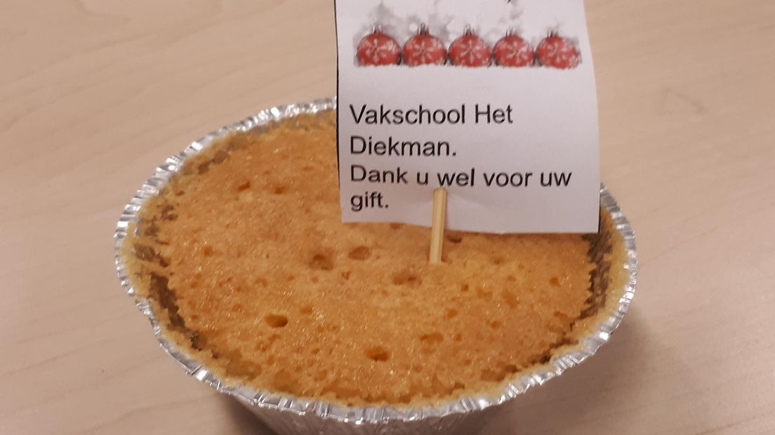 Cupcake gebakken door leerlingen van Vakschool het Diekman Enschede