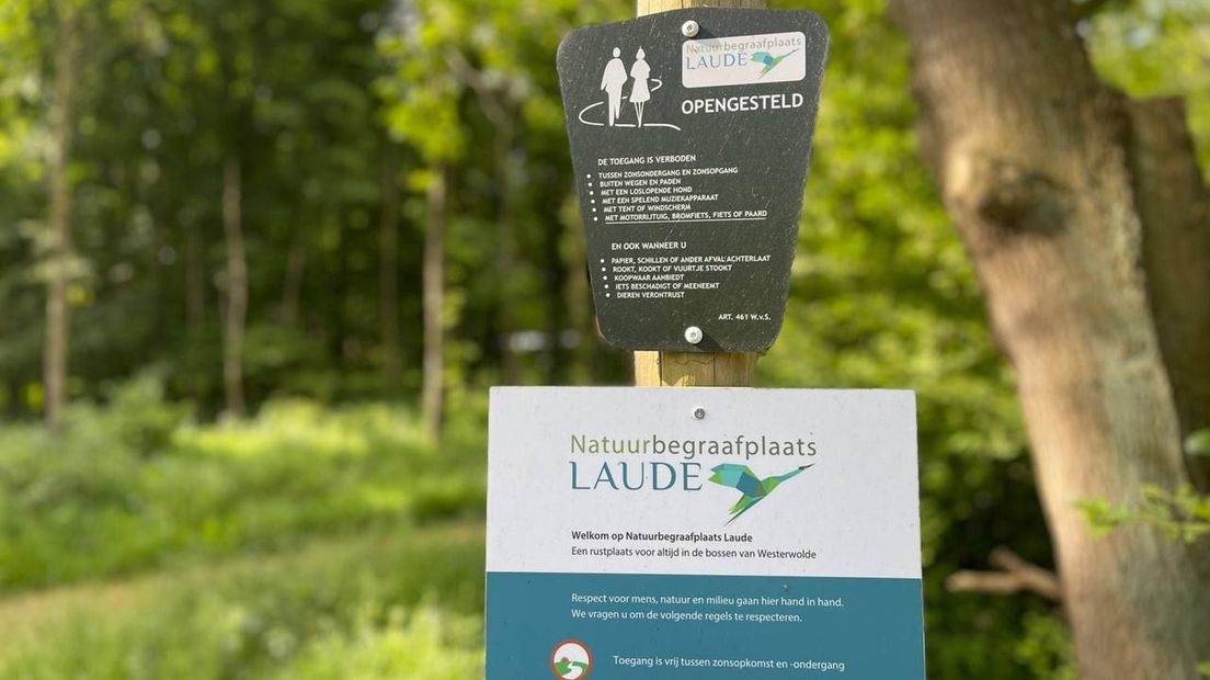 De natuurbegraafplaats is ook toegankelijk voor wandelaars