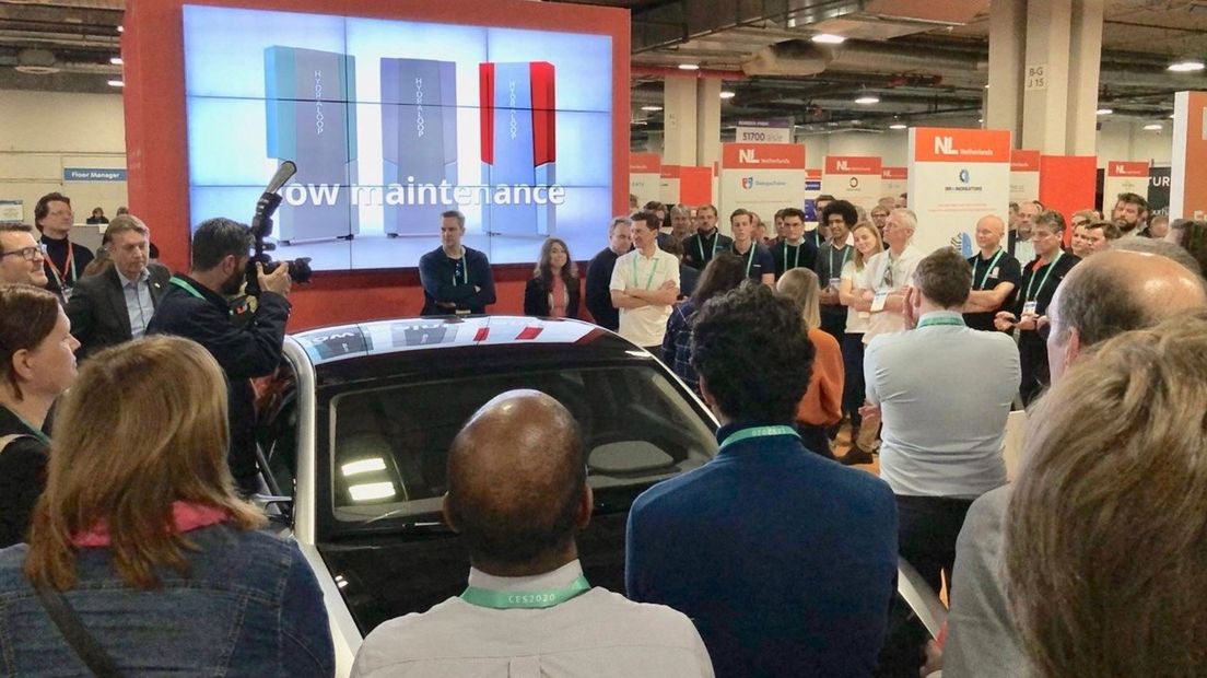 De Hydraloop-stand trok veel bekijks op de beurs