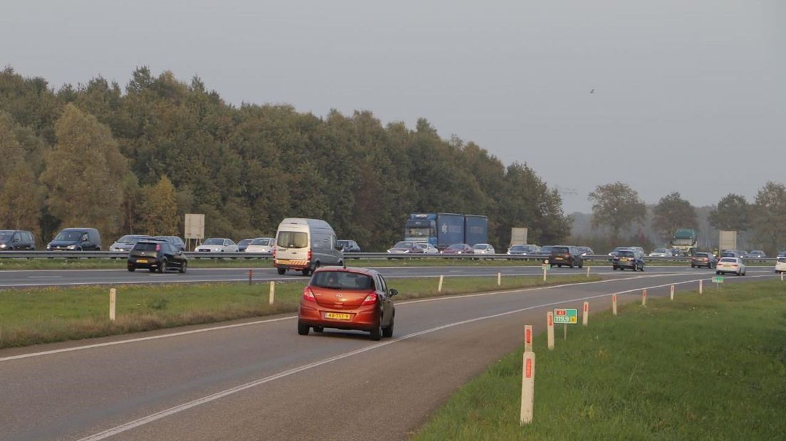 File na ongeluk op A1 bij Holten