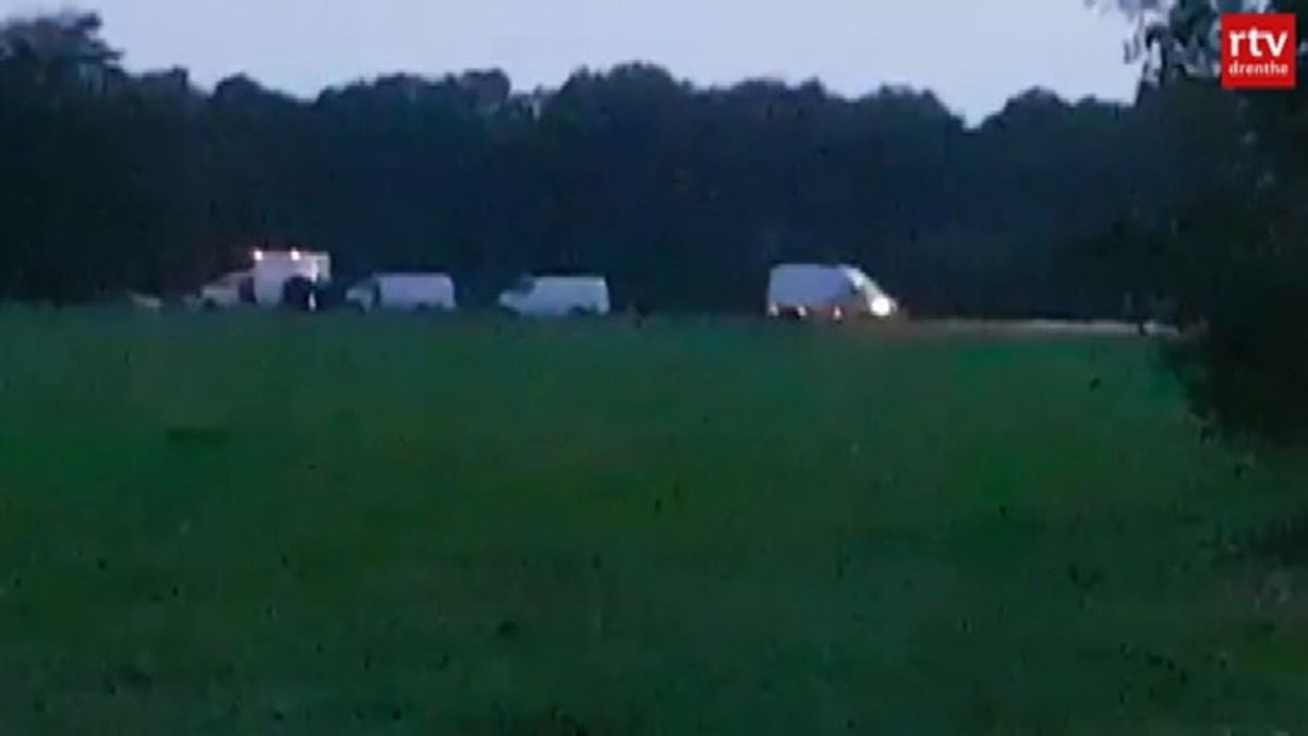 Gistermiddag deed de politie onderzoek in Ruinerwold