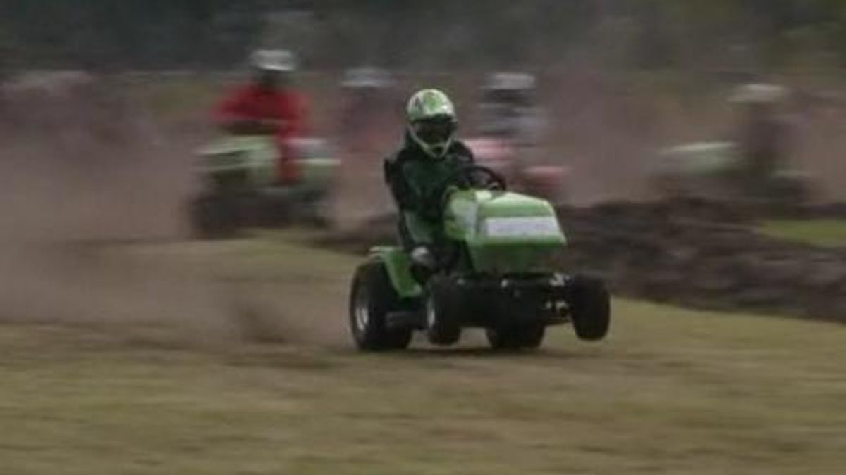 NK race gazonmaaiers in Koekange