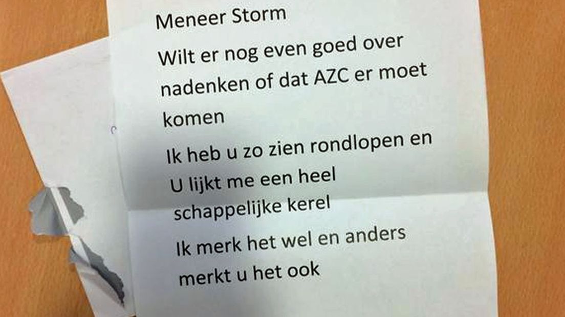 Een raadslid in Rijswijk kreeg deze brief | Archieffoto