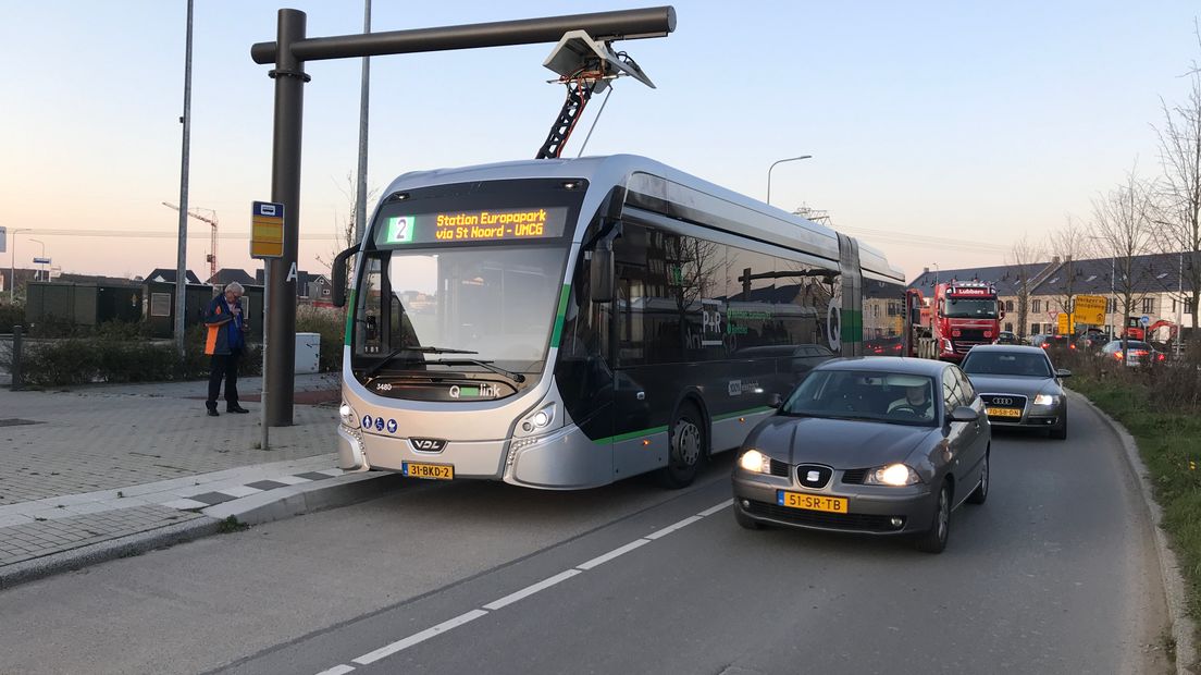 Dit soort elektrische bussen gaan in de Q-link streek-stadsdiensten van Assen en Groningen rijden (Rechten: Serge Vinkenvleugel/RTV Drenthe)