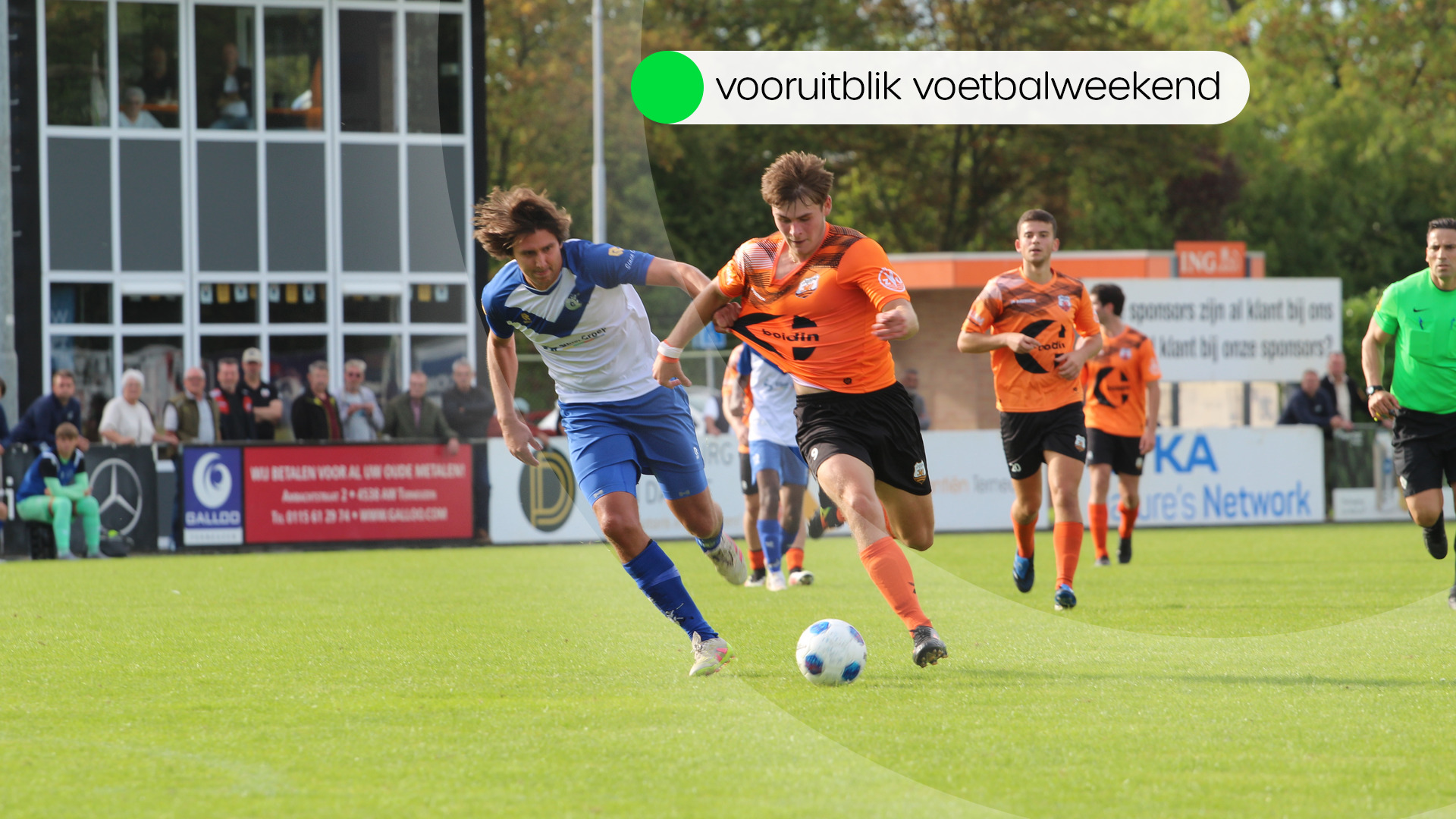 Deze wedstrijden worden vanmiddag en morgen gespeeld in het amateurvoetbal