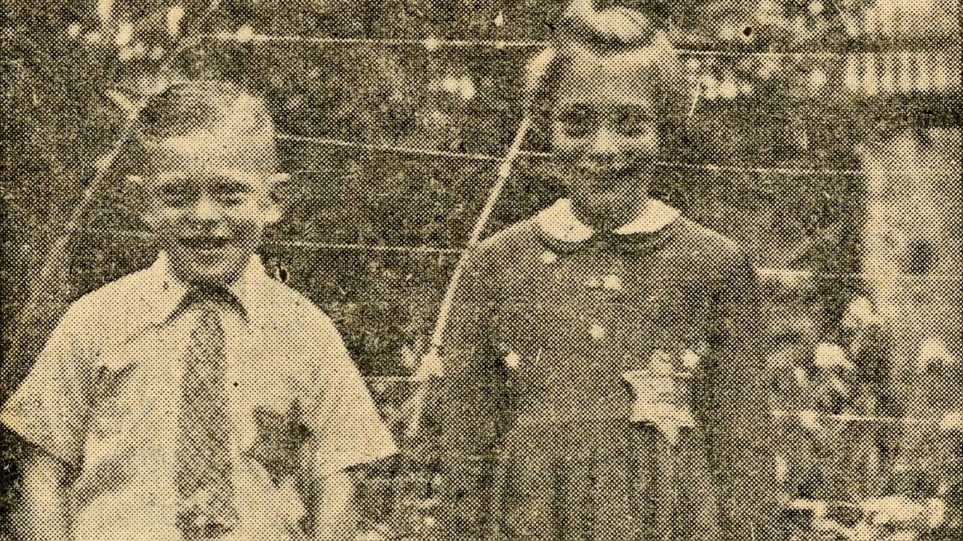 Benjamin en Jansje Pais met Jodensterren op hun kleding
