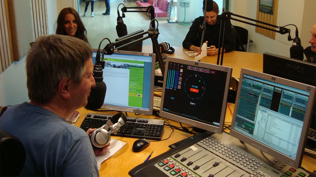 De studio van Radio West.