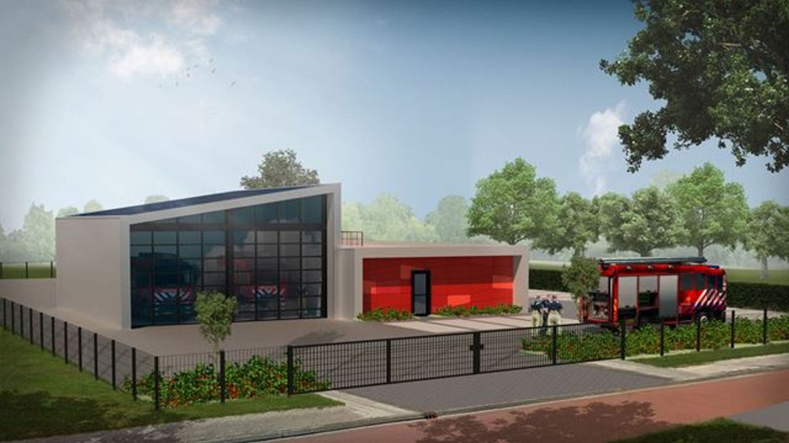 De nieuwe brandweerkazerne in Glanerbrug is bijna klaar