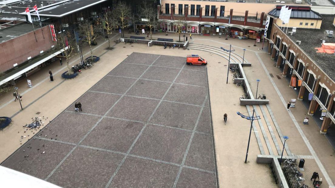 Het Koopmansplein in Assen (Rechten: RTV Drenthe)