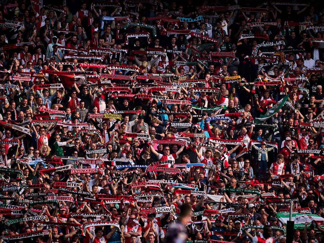 Het Legioen voor aanvang van Feyenoord - Go Ahead op 14 mei 2023