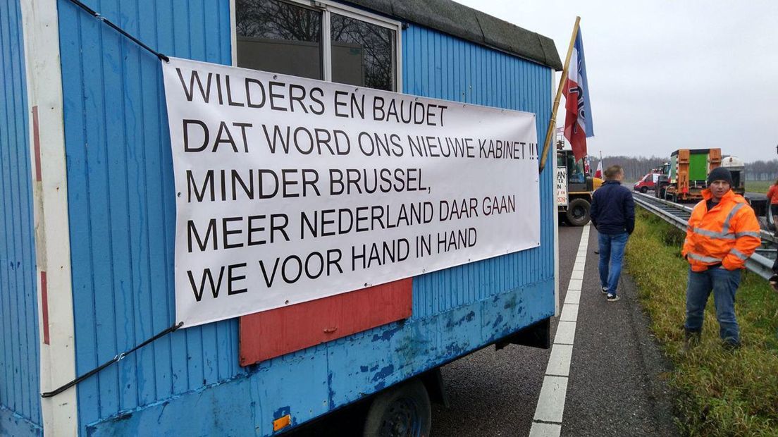 Ook de bouw protesteert