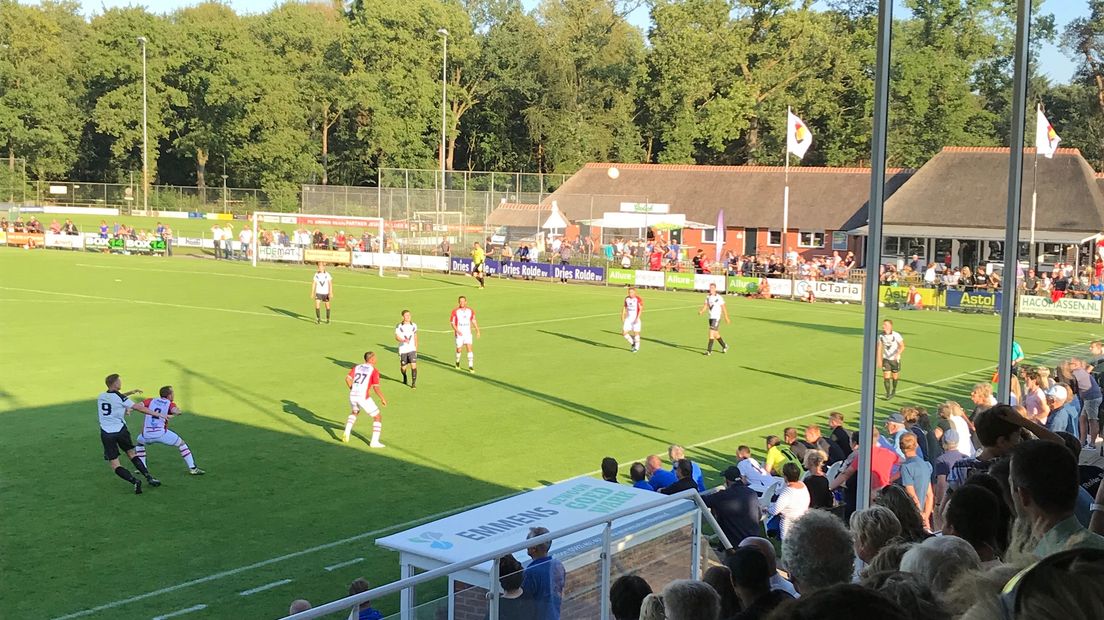 FC Emmen haalde vanavond de dubbele cijfers tegen Rolder Boys