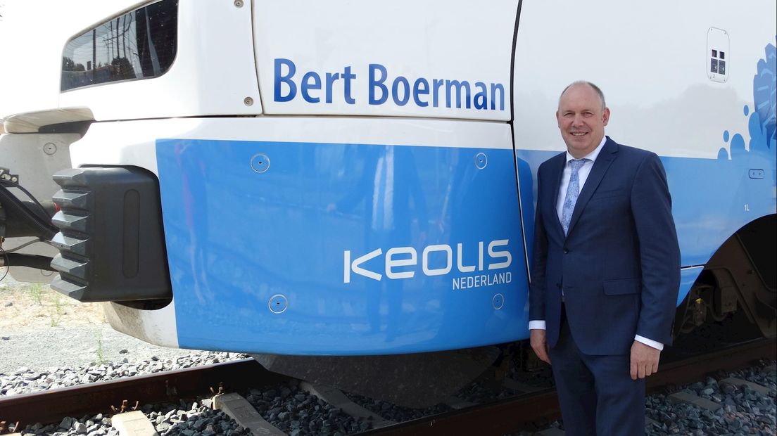 Bert Boerman onthulde zijn eigen Keolis-trein