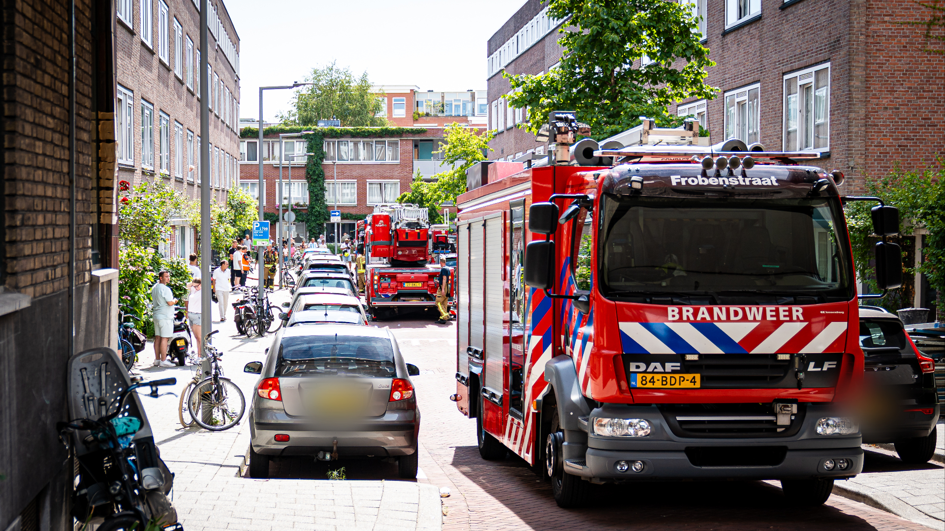 De brandweer had de brand na enige tijd onder controle