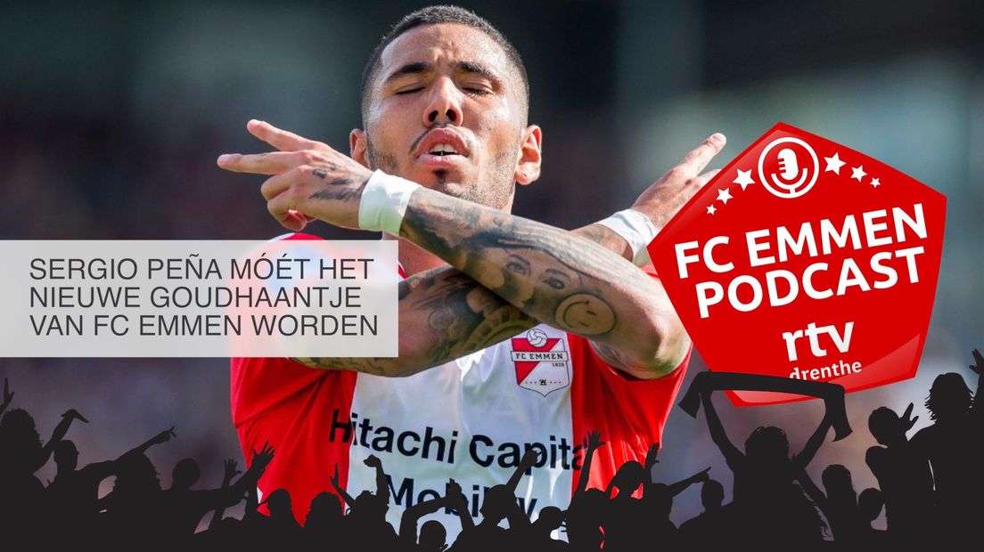 FC Emmen Podcast: Sergio Peña móét het nieuwe goudhaantje van FC Emmen worden (Rechten: VI-Images/Cor Lasker)