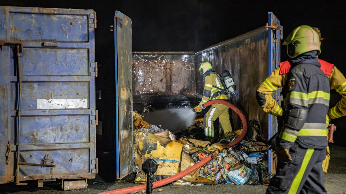 Voor de zoveelste keer brand in papiercontainer Burgum