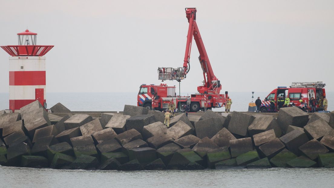 Het lichaam werd gevonden in zee bij het Noordelijk Havenhoofd