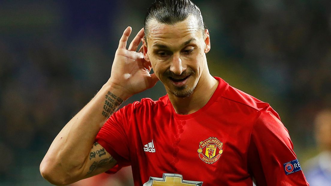Zlatan speelt bij Manchester United