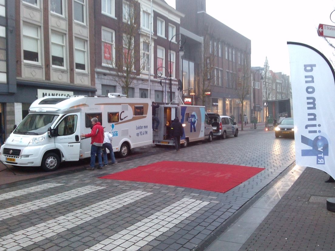 Radio Rijnmond op de kerstmarkt in Dordrecht