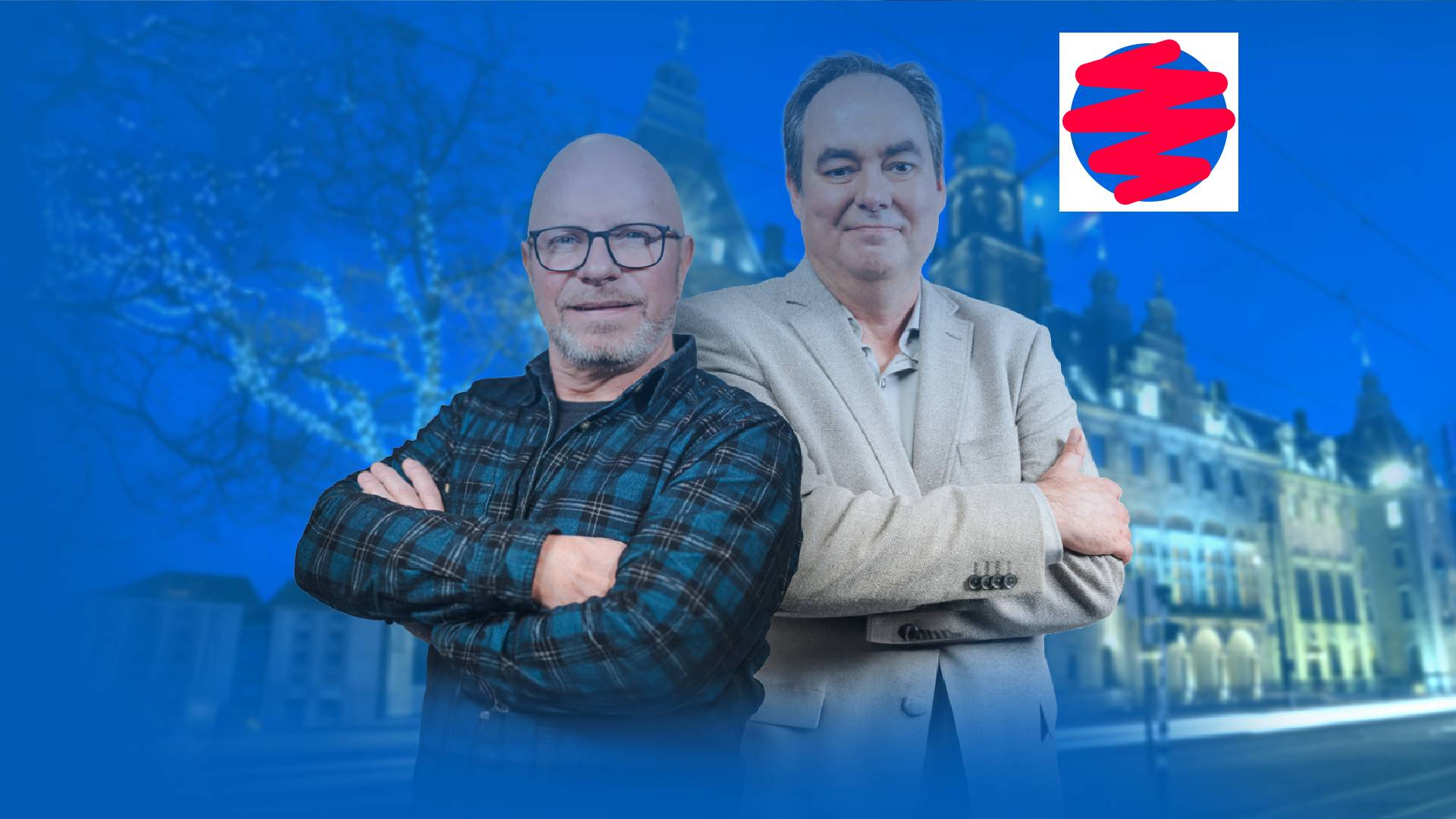 Ronald van Oudheusden en Ruud de Boer presenteren Rijnmond Kiest.