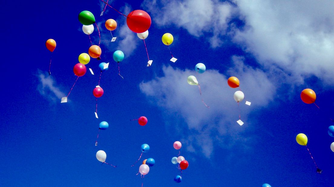 De gemeente Tynaarlo wil het oplaten van ballonnen verbieden (Rechten: Steven Stegen / RTV Drenthe)