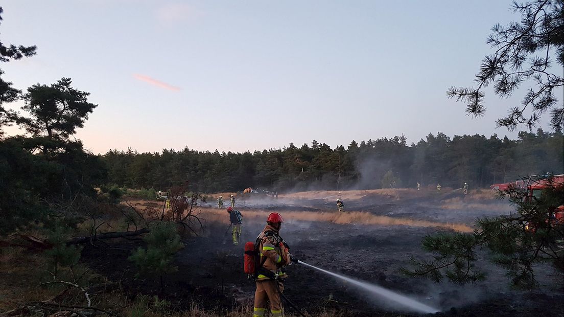 Natuurbrand in Dalfsen