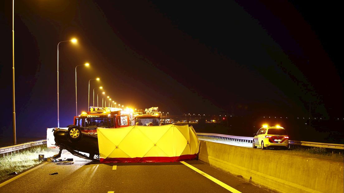 Een persoon raakte zwaargewond bij het ongeluk op de N50