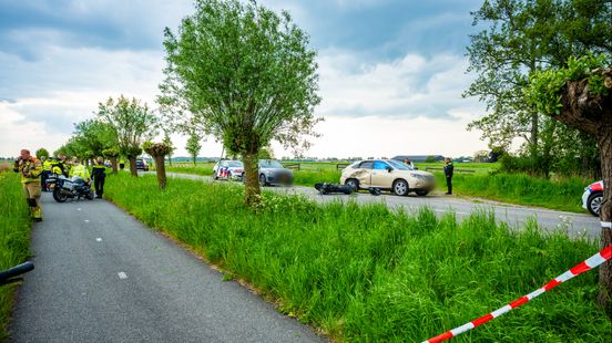 Motorrijder om het leven gekomen na aanrijding. Motorrijder om het leven gekomen na aanrijding.