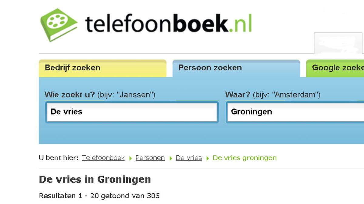 De koning van de achternamen is: De Vries - RTV Noord