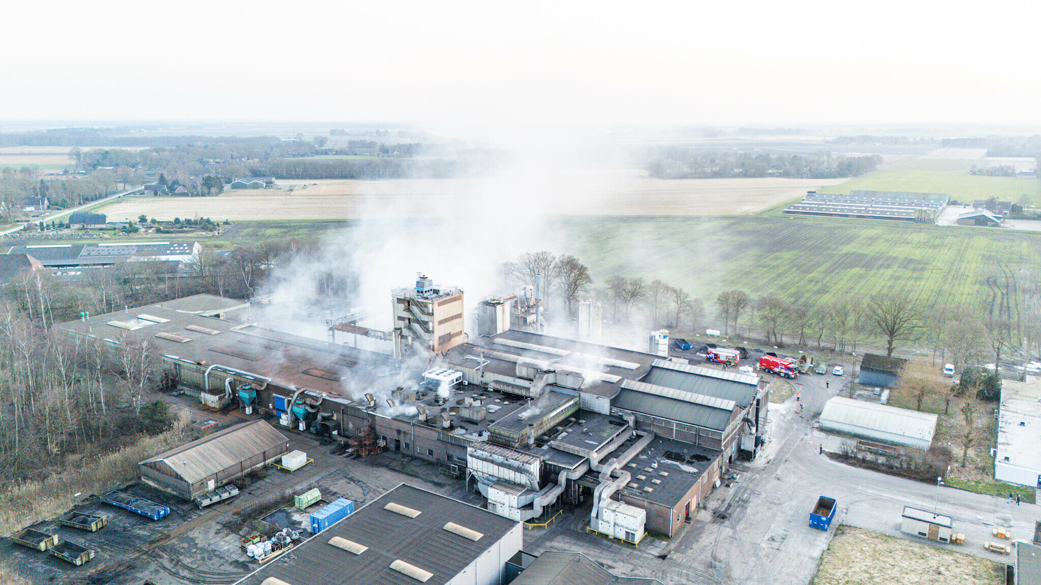 Brand bij ijzergieterij in Klazienaveen