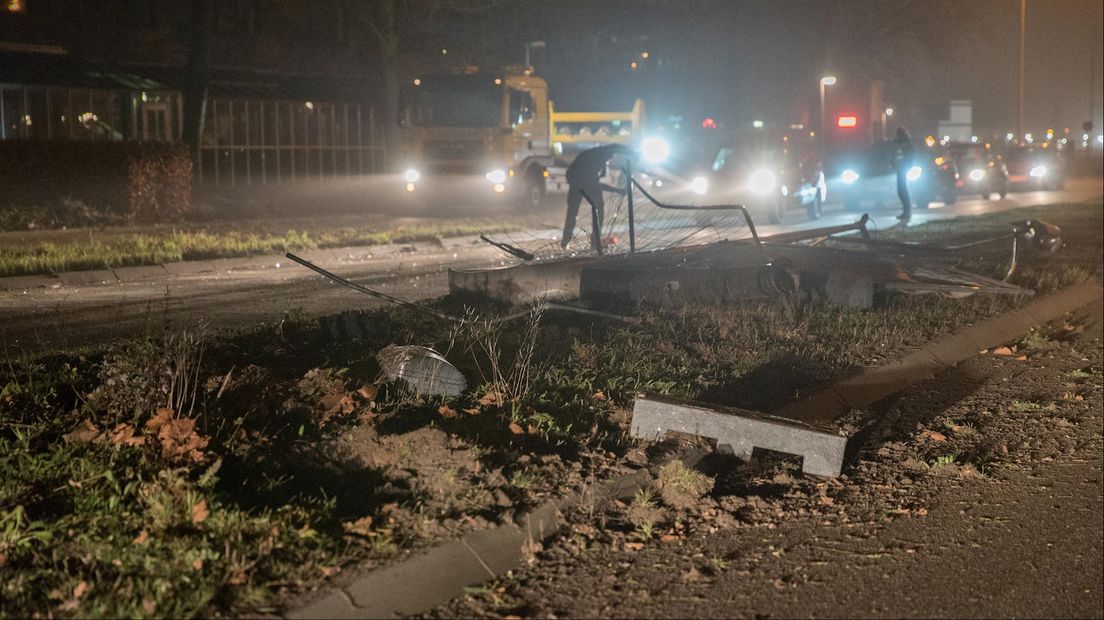 Flinke crash in Deventer