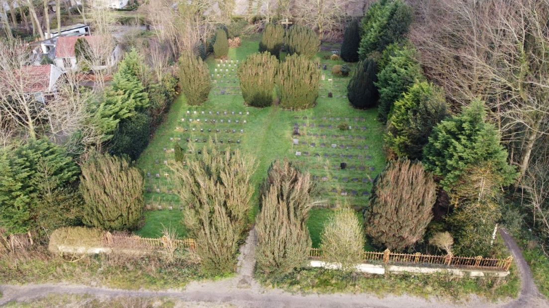 Begraafplaats Sint Bavo vanuit de lucht