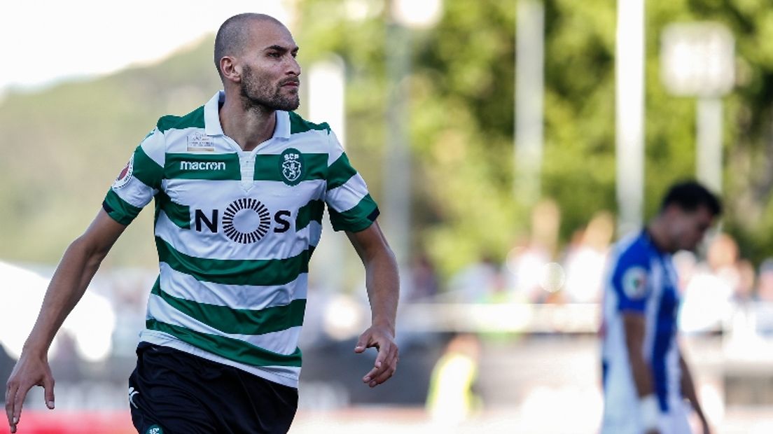 Bas Dost in dienst van Sporting tijdens de Portugese Supercup (ANP/Rodrigo Antunes)