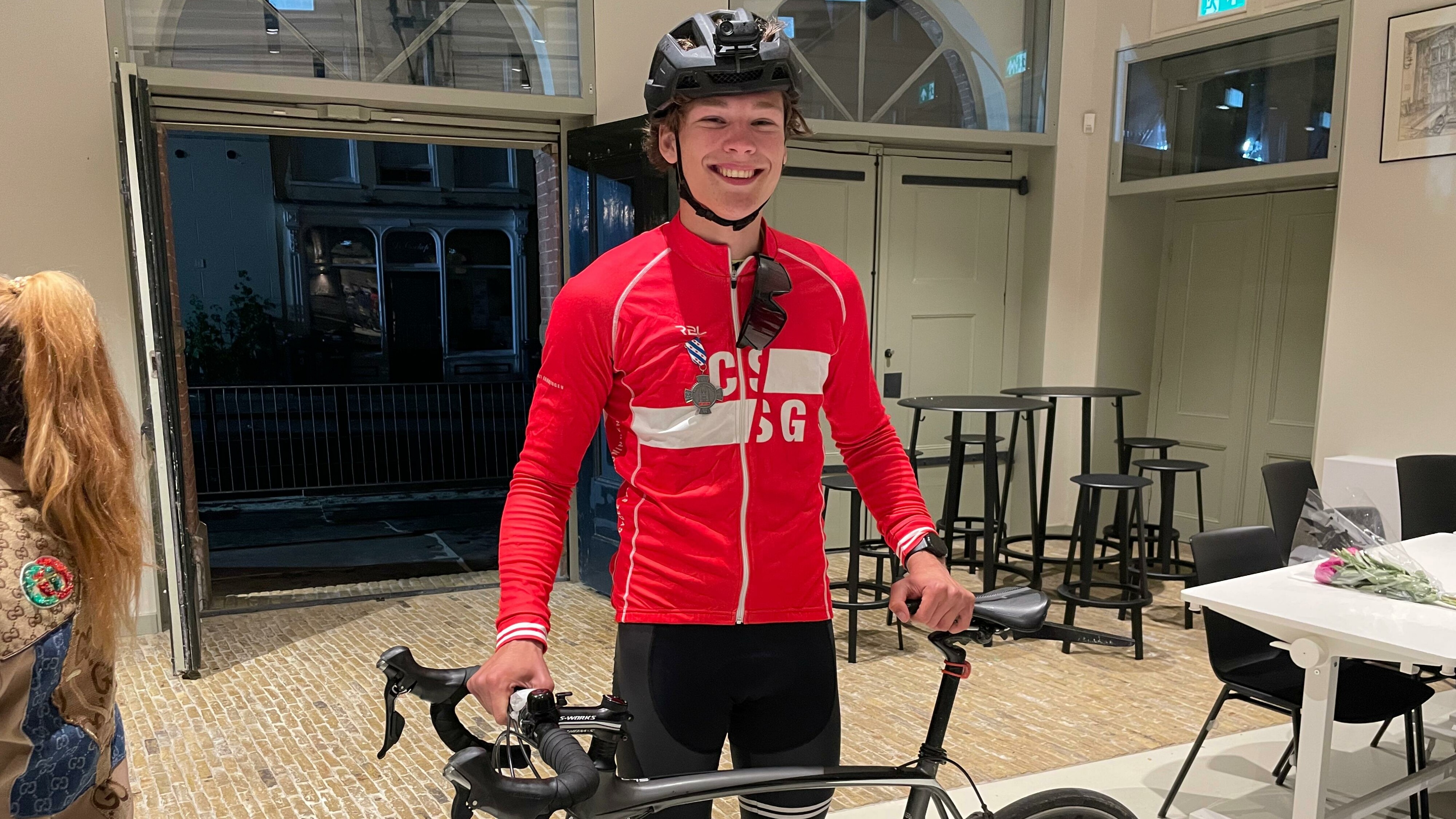 Sven Wind fietst de tocht twee keer
