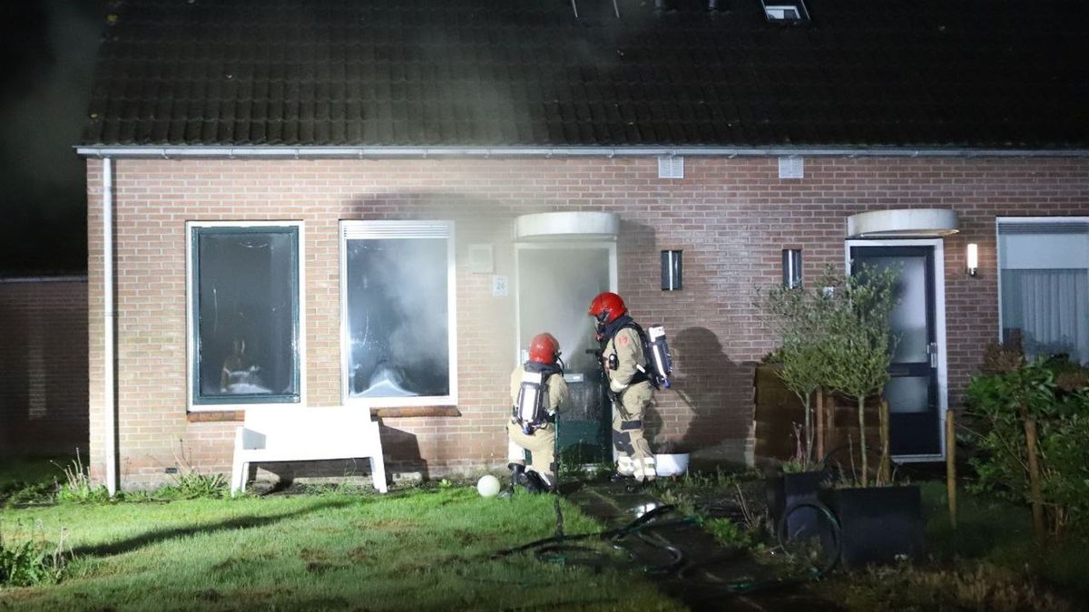 Brand in woning aan Valkruid in Nieuw-Buinen