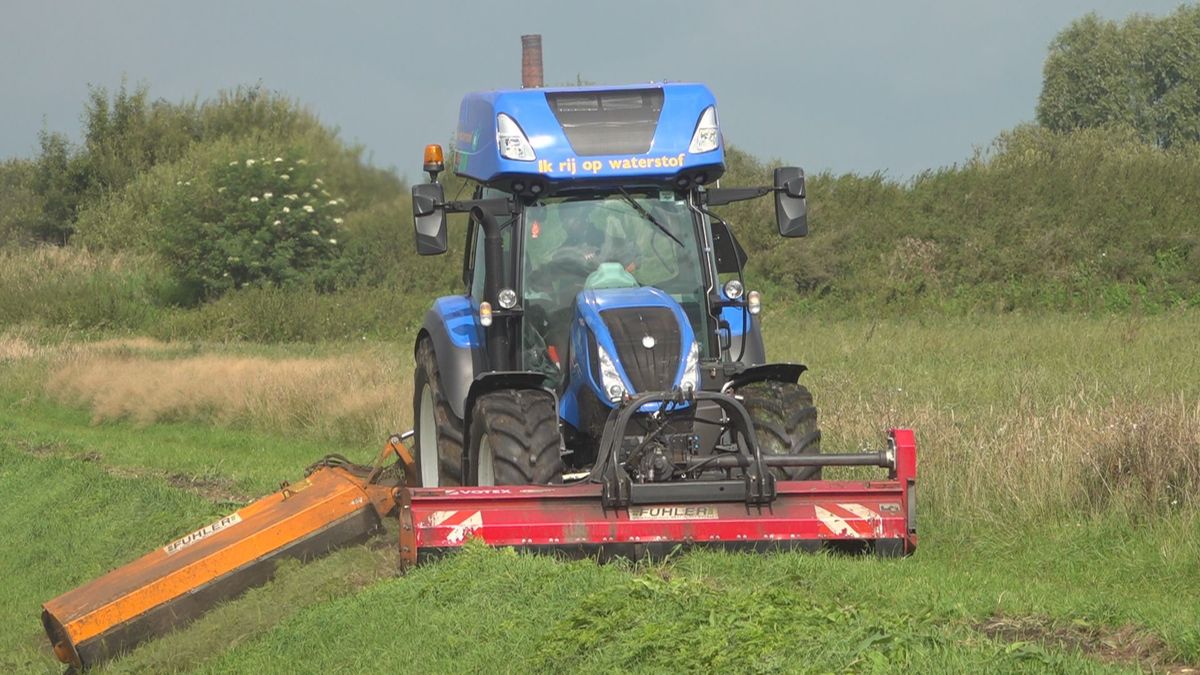 Primeur: Waterschap Vechtstromen eerste die maait op waterstof