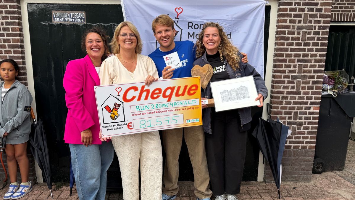 Kamer Ronald McDonald Huis vernoemd naar monsterloop David die 80.000 euro opleverde