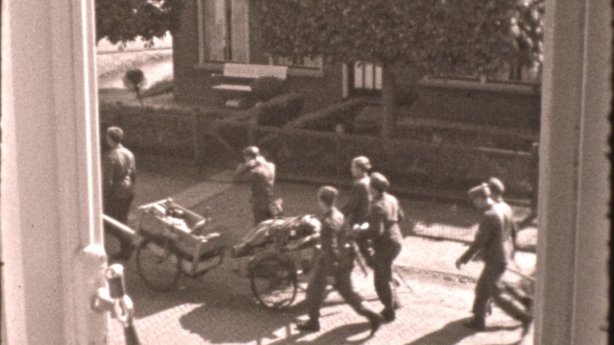Drachtster filmde stiekem Duitse soldaten die verslagen huiswaarts stapten