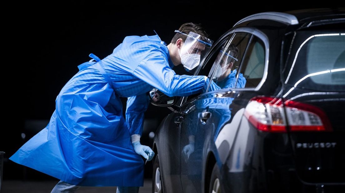 Coronatest, foto ter illustratie